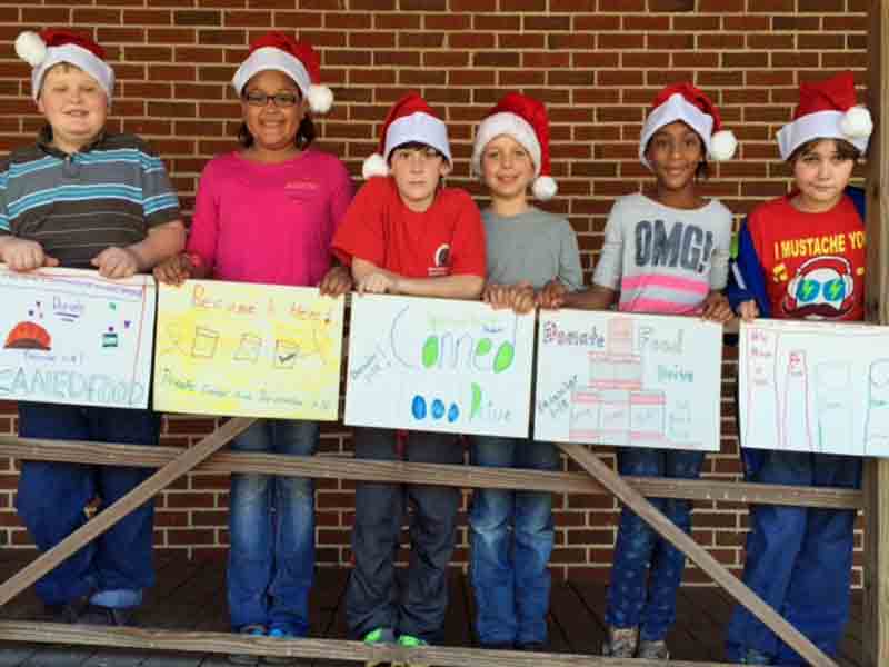 Magee FLAG Class Food Drive