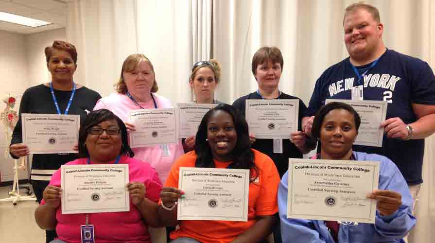 Eight Complete CNA Training at Co-Lin Simpson Center