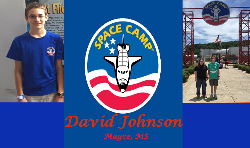 DAVID JOHNSON ATTENDS SPACE CAMP AT THE U.S. SPACE AND ROCKET CENTER