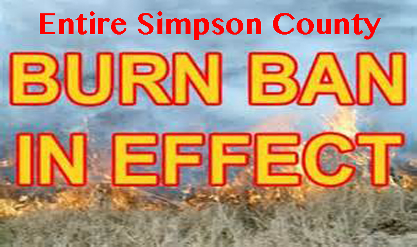 City of Magee and Simpson County under BURN BAN