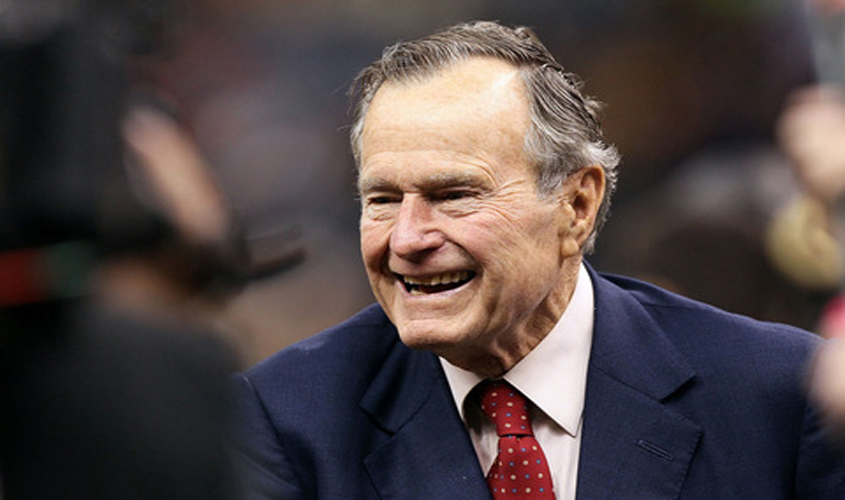 Former President H. W. Bush injured