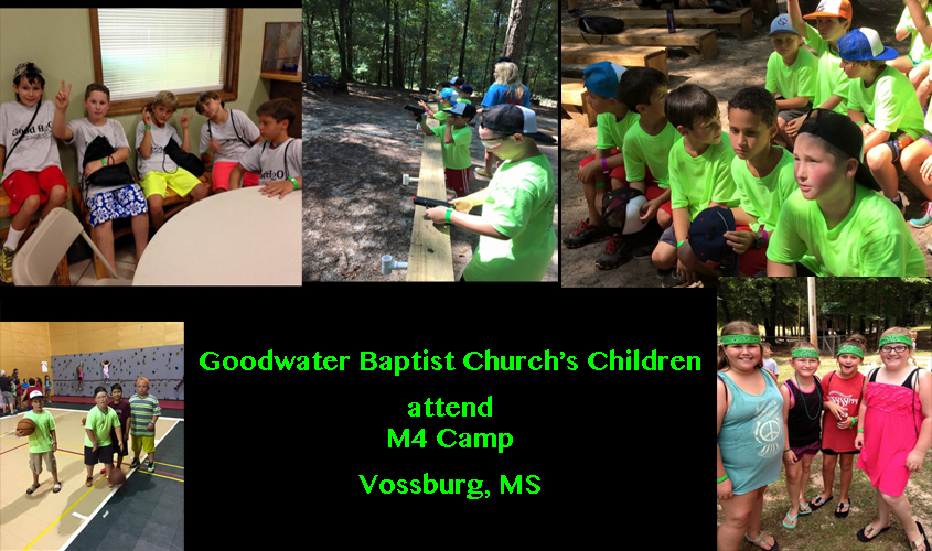 Goodwater Baptist Church’s Children Attend M4 Camp