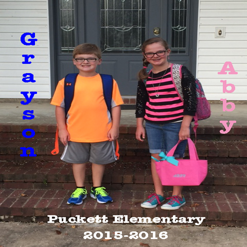 Abby & Grayson Blair …Ready for Back to School