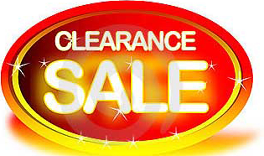 Huge Summer Clearance Sales!
