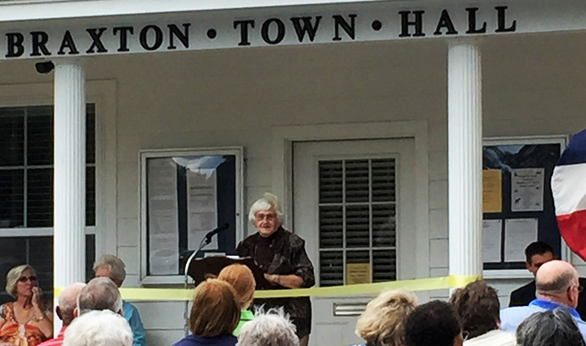 Dedication of new Braxton Town Hall