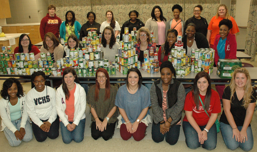 JCJC Nursing Students Collect Cans for Salvation Army