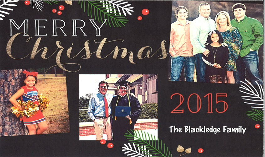 Merry Christmas from the Blackledge Family