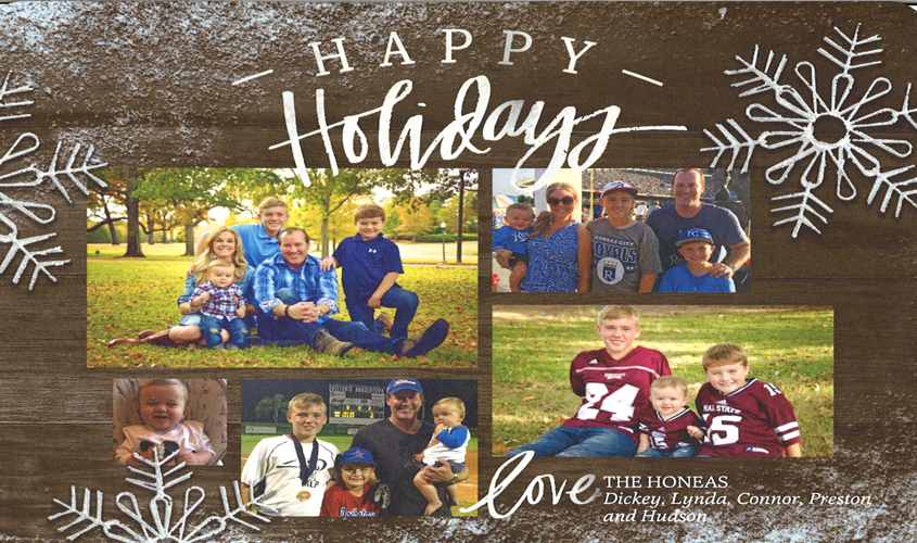 HAPPY HOLIDAYS FROM THE HONEA FAMILY