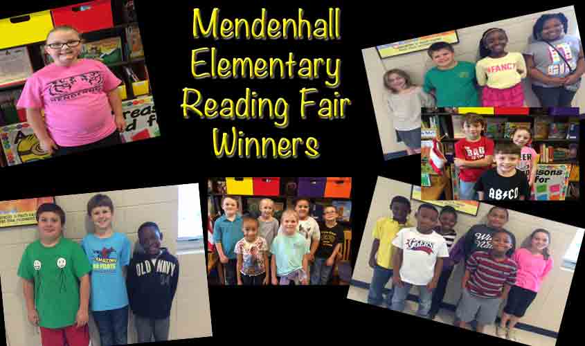 Mendenhall Elementary Reading Fair Winners