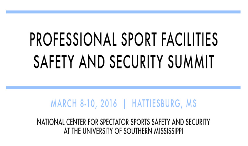 Professional Sport Facilities Safety and Security Summit set for March 8-10
