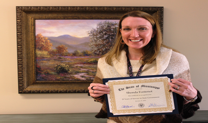 Shonda Fontenot 10 Year Service with Boswell