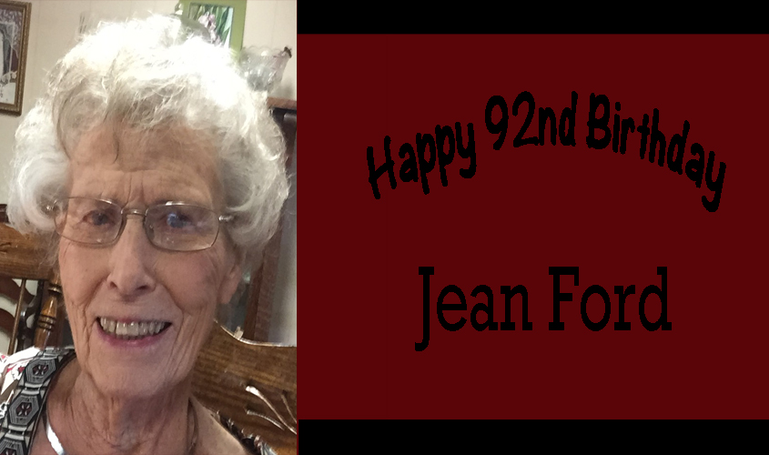 Jean Ford 92 and Counting!!