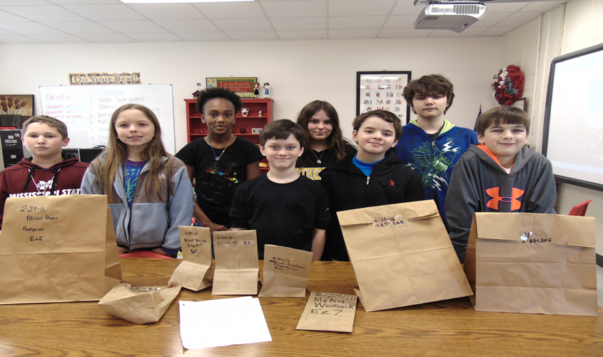 Magee FLAG Class Investigates Crime Scene