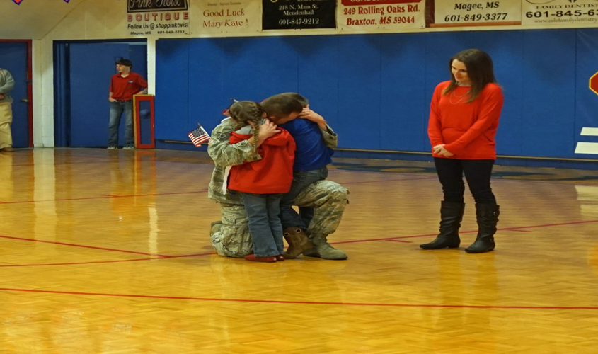 Daddy’s home…children’s wish comes true