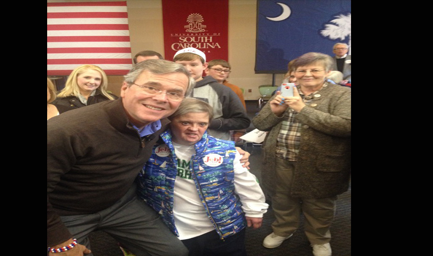 Peggy Duncan meets Jeb Bush