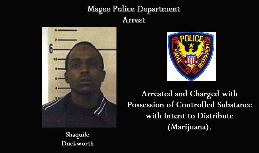 Duckworth Arrested on Possession of Control Substance with the Intent to Sale