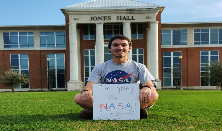Cade Cockrell Chosen as NASA Community College Aerospace Scholar