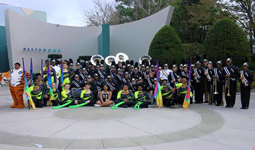 Mendenhall High School Band Performing at Universal Studios