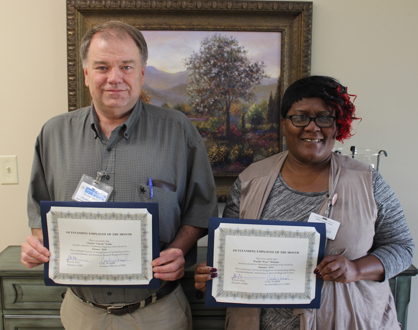 Boswell Regional Center Employees Named Employee of the Month