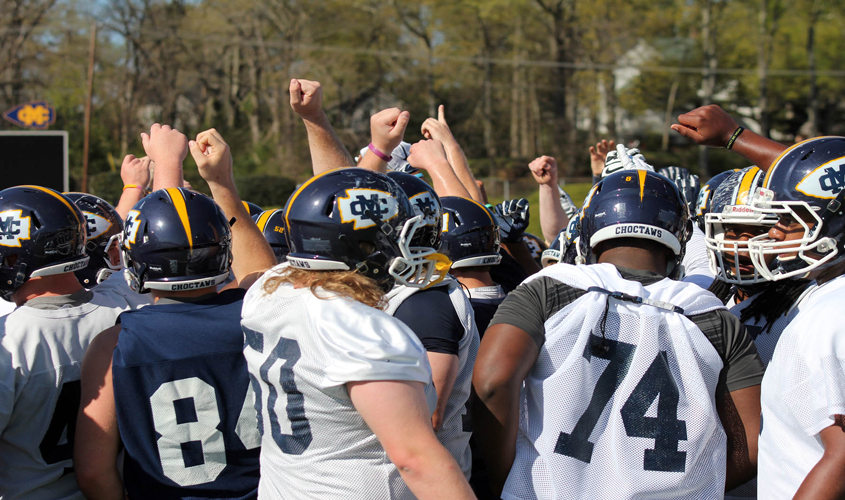 Choctaw Football Goes Through First Spring Practice