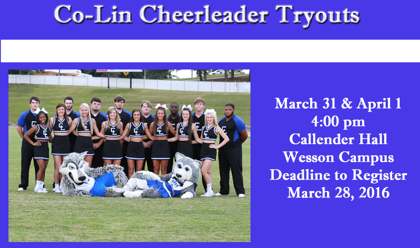 Co-Lin to Hold Cheerleader Clinic/Tryouts