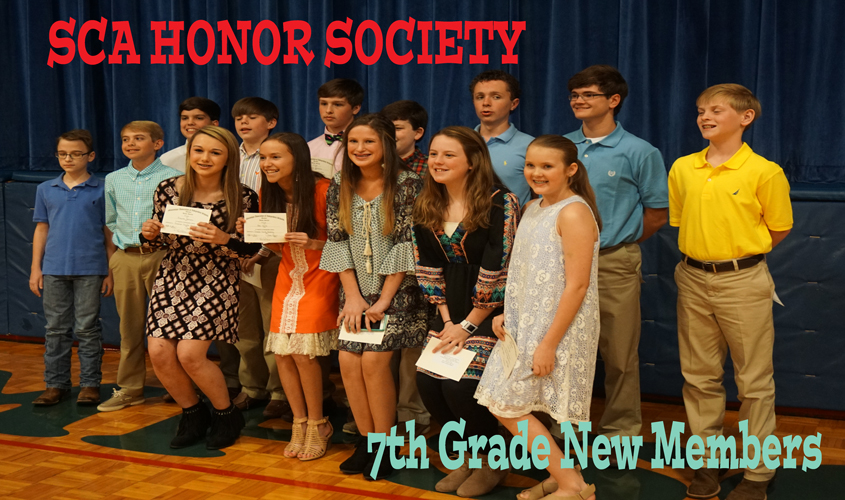 SCA Honor Society Induction Ceremony