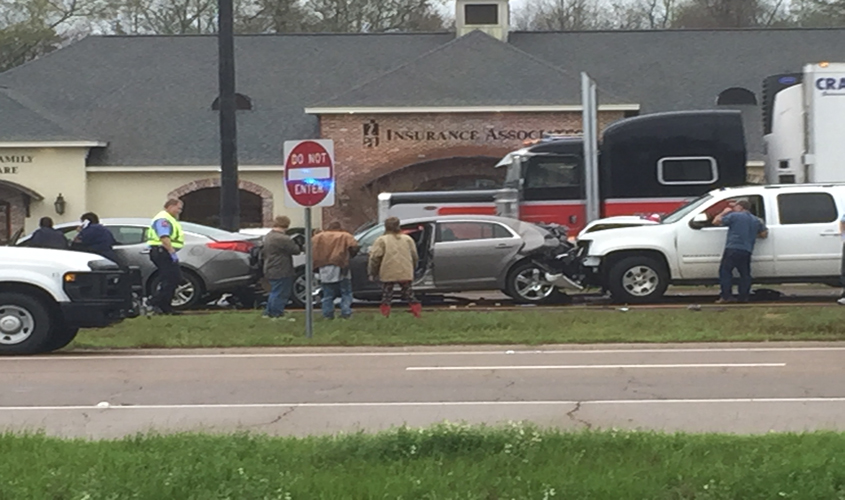 Multiple Cars Involved In Hwy 49 Wreck