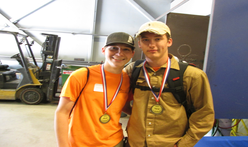 Kennedy and Crane Place in Delta Technical Welding Contest