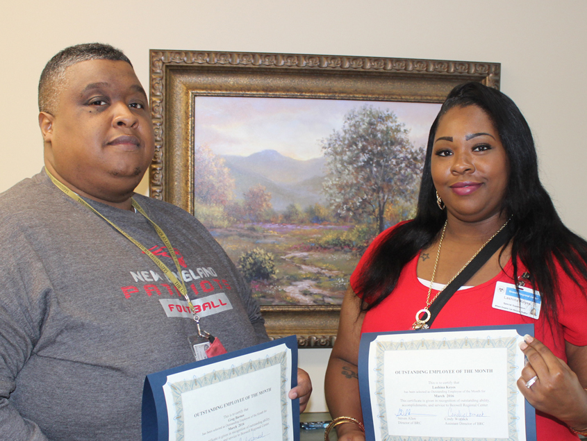 April Boswell Employees of the Month