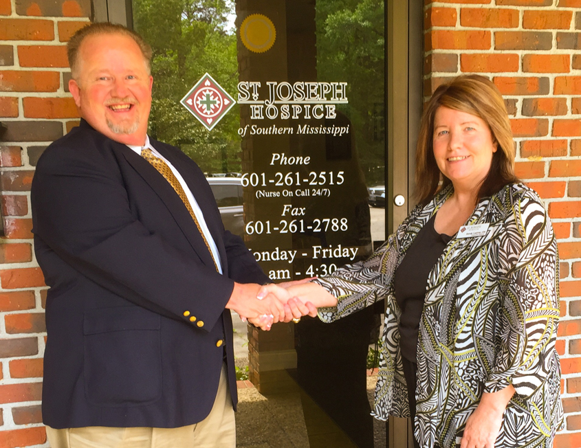 John Pace with St. Joseph Hospice of South MS