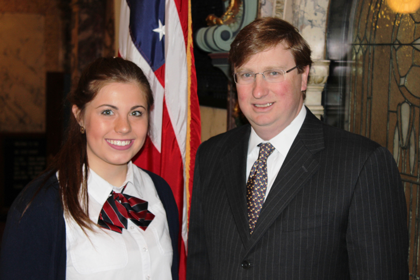 Shelby Carrico Serves as Senate Page