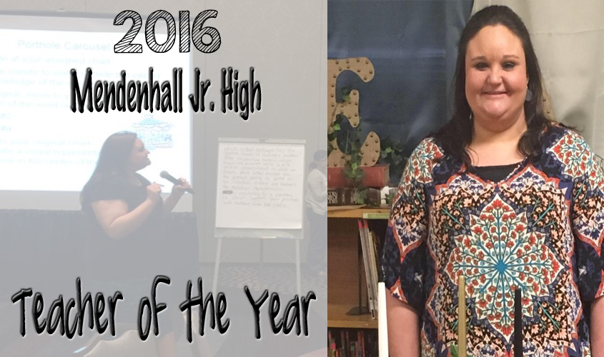 Lindsey Robinson Named 2016 Teacher Of The Year
