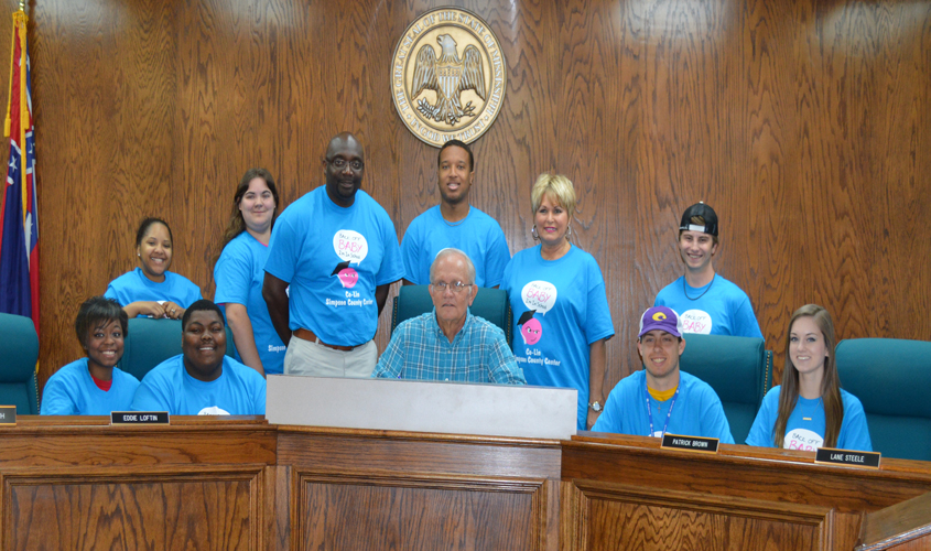 Co-Lin Students Witness as Mayor Signs Proclamation