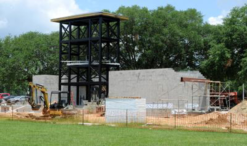 New Band Tower Taking Shape at University of Southern Mississippi