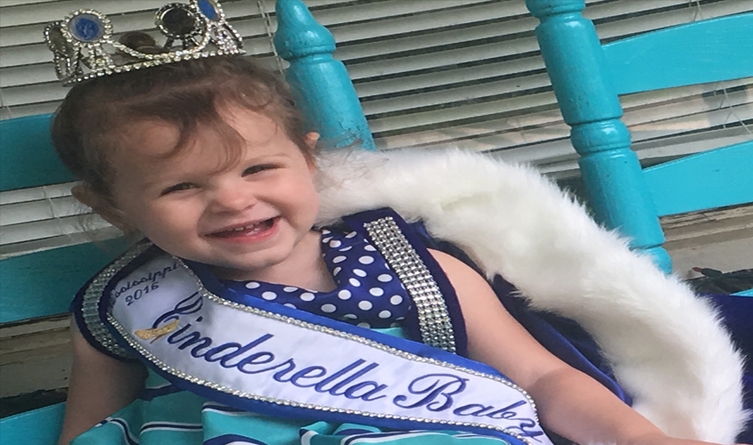 Kennedy Blair Crowned 2016 MS Cinderella Baby