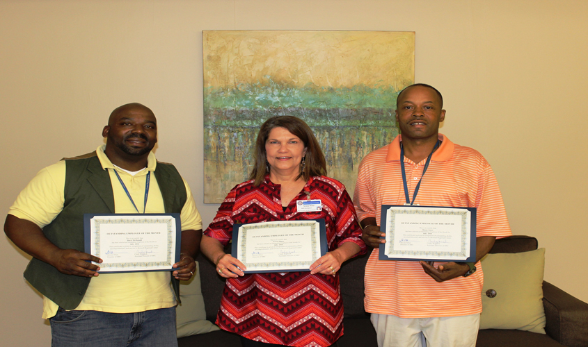 Boswell Regional Center Names Employees of the Month
