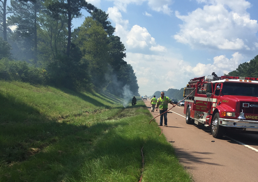 Woods Fire On 49 North