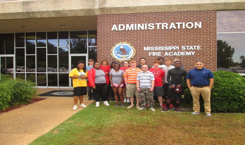 Tech Students Tour Fire Academy