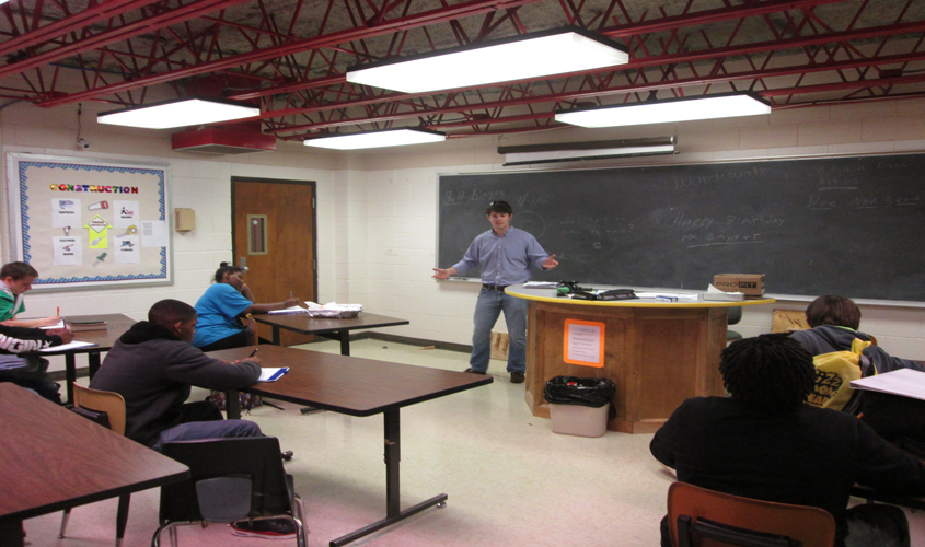 Reed Bryant Speaks to Tech Center Students