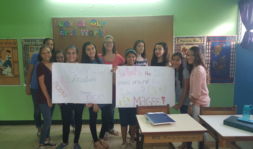 Supporting the Simpson County Super Bowl from Nicaragua