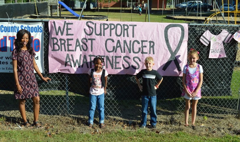Magee Elementary Shows Support for Breast Cancer