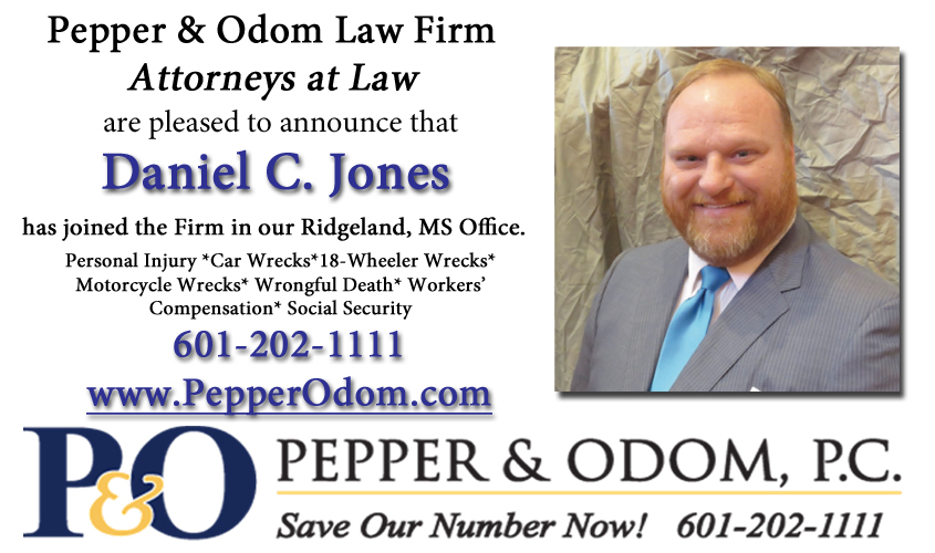 Jones Joins Pepper & Odom Law Firm