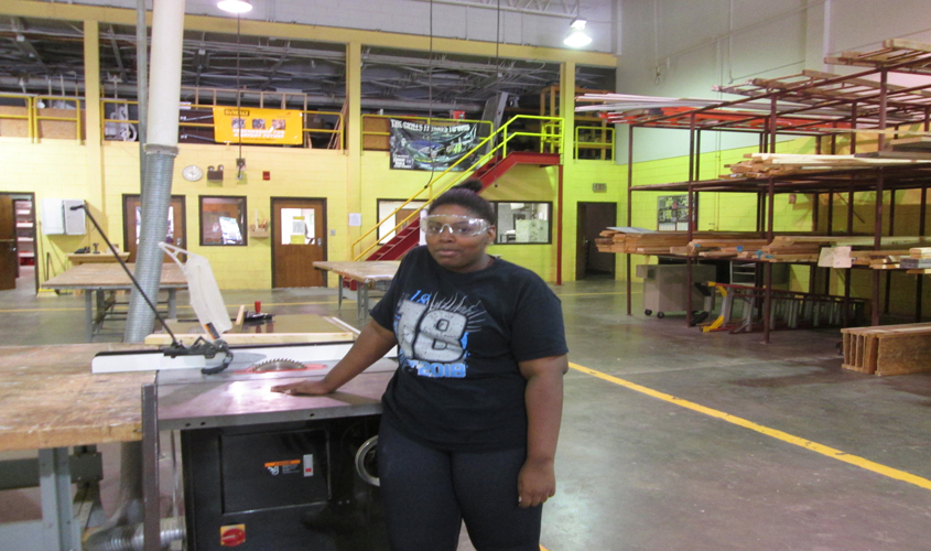 Construction Trades Student Mar’quete Cross