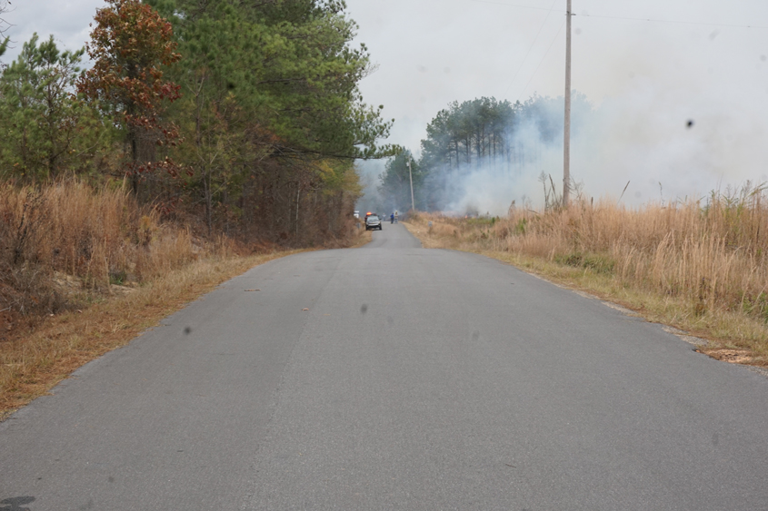 High Winds Causing Problems with Grass Fire