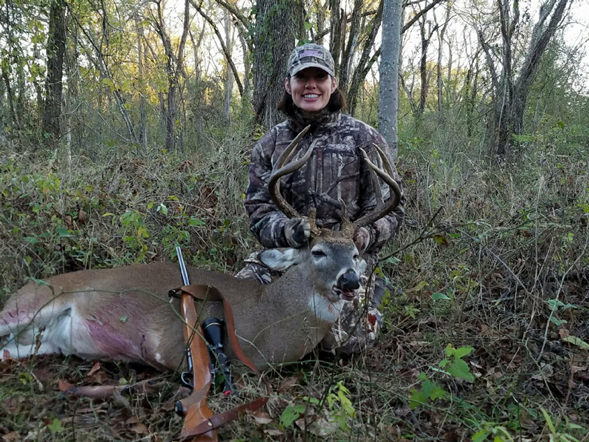 Mary Lacy Sabin gets a big buck!
