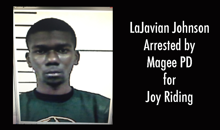 Johnson Arrested for Joy Riding