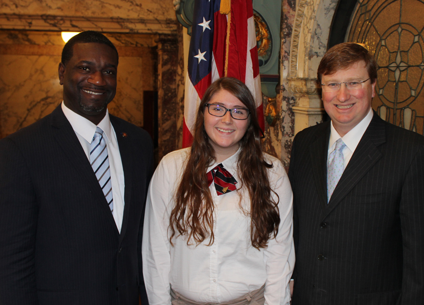 Olivia Childres Assists at State Capitol