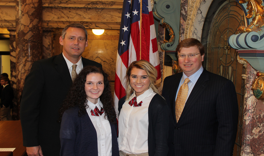 Caughman served as Page for the MS Senate