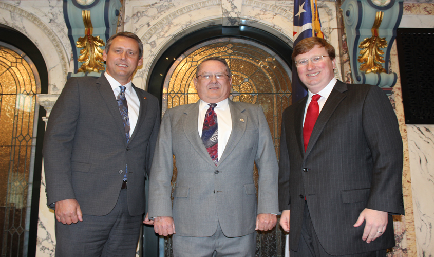 Senator Chris Caughman led the Pledge of Allegiance