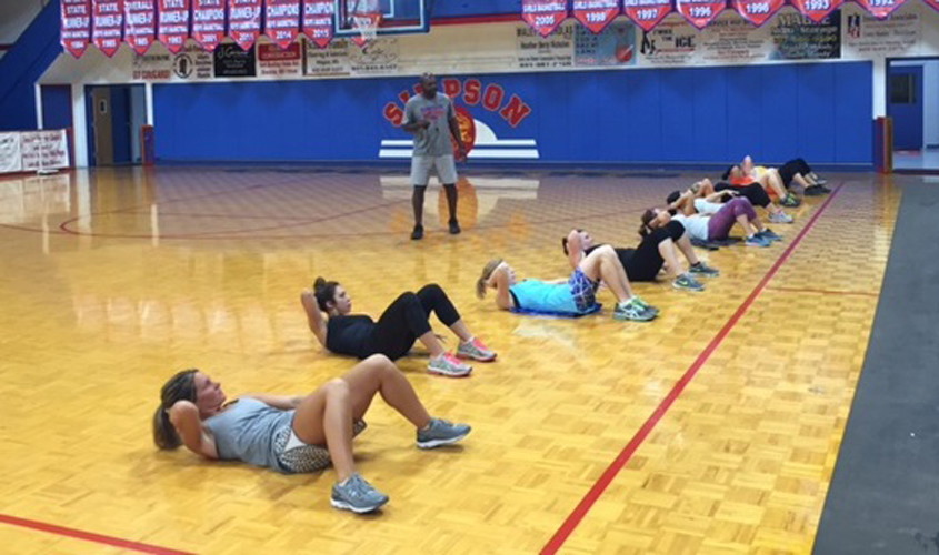 Funchess Conducts Fitness Program